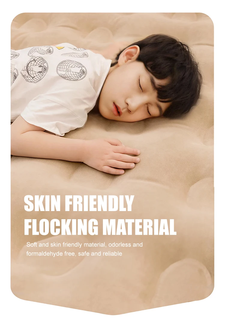 Electric Inflatable Air Sofa Bed with Charging Pump Plush PVC Portable Mattress