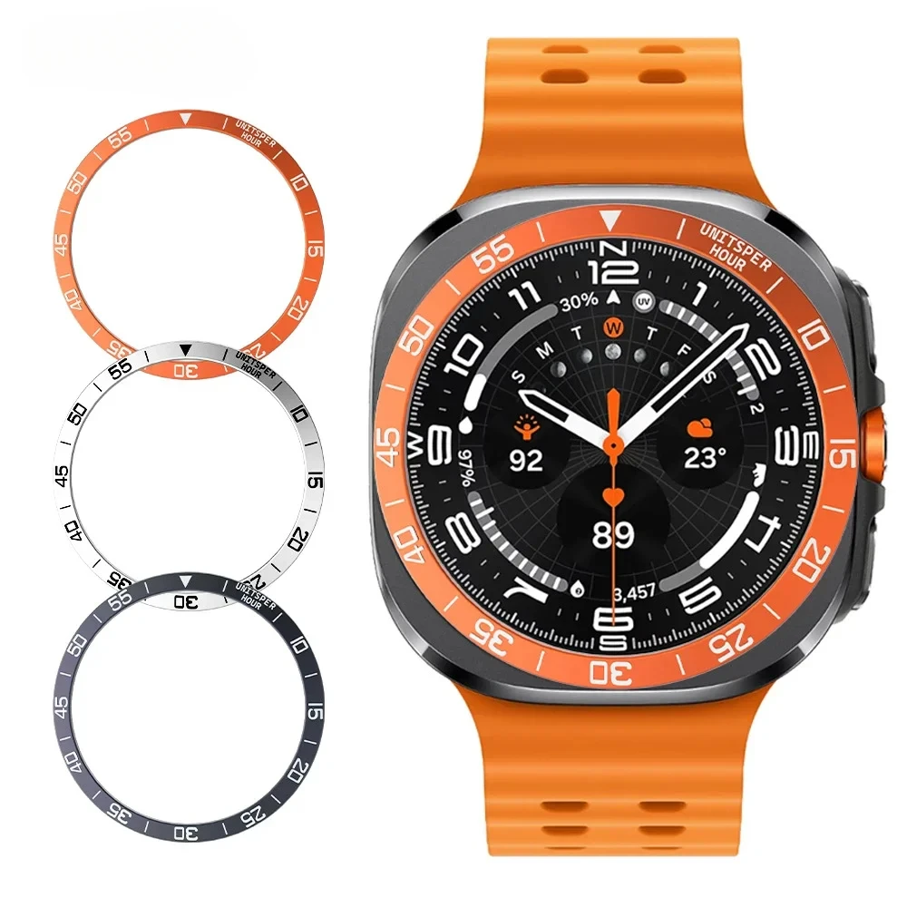 Metallabdeckung Lünette Ringgehäuse für Samsung Galaxy Watch 7 Ultra 47 mm SmartWatch Schutzhülle Stahlrahmen Shell Bumper Zubehör