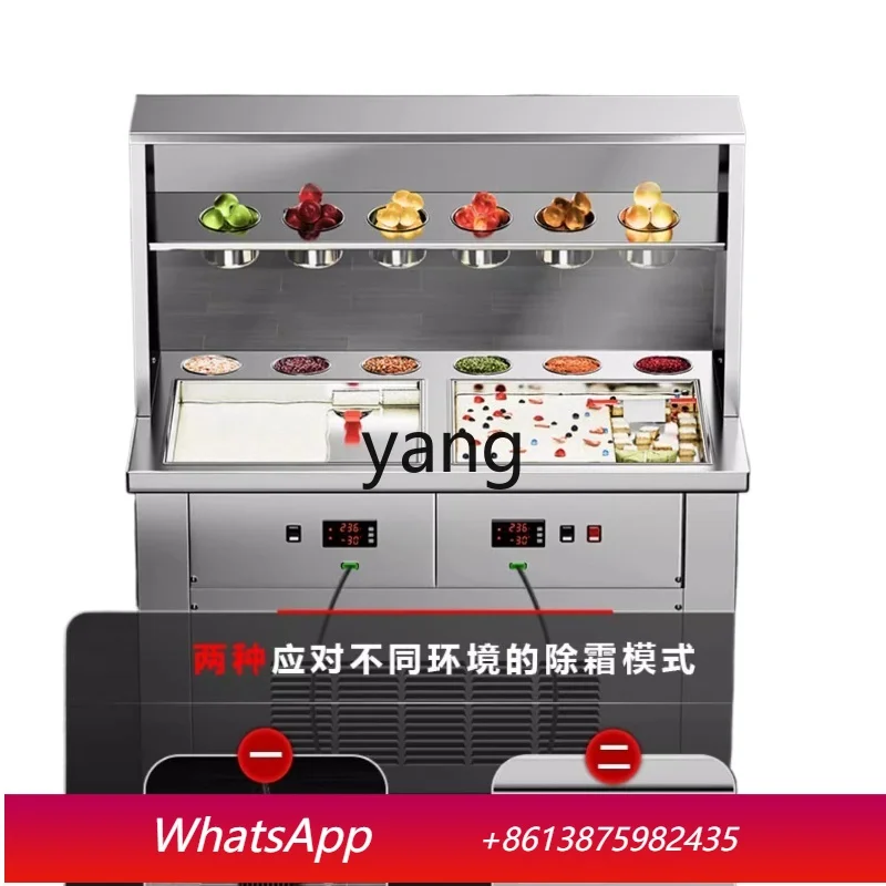 

Lmm stall yogurt frying ice machine commercial fried milk ice cream roll single and double pot machine