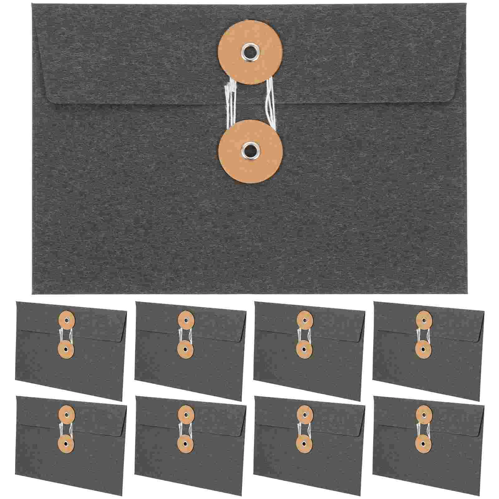 

10 Pcs Envelope Paper Bag Colored Envelopes Convenient for School Kraft File Bags Office