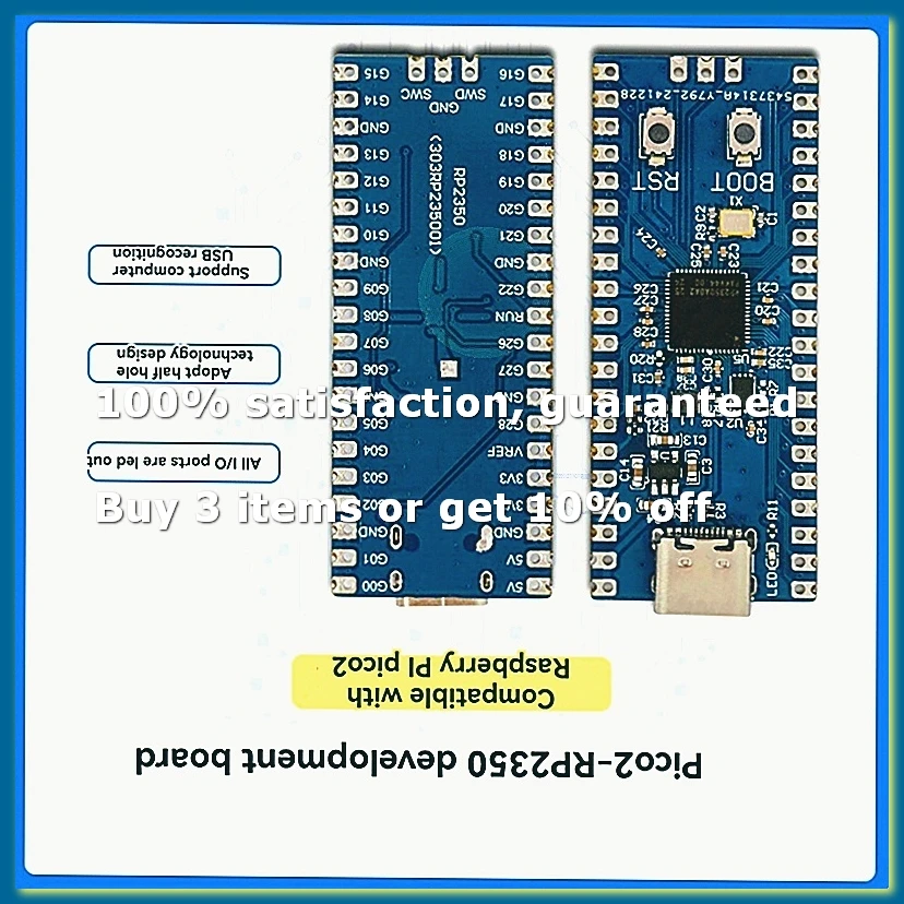 Development Board RP2350 Support Computer USB Recognition Compatible with 2