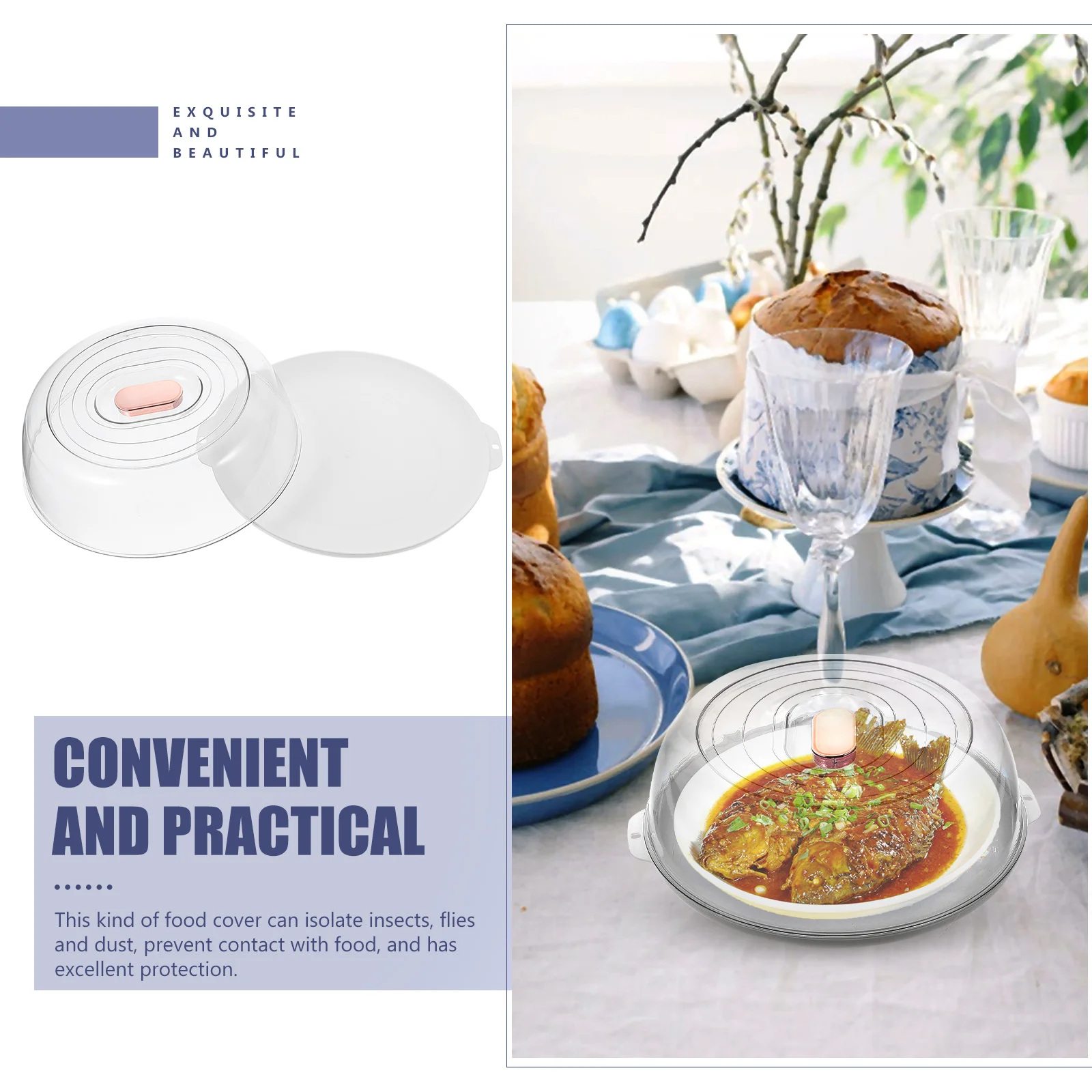 

1Set Food Cover Tent Household Dustproof Protective Cover Large Capacity Kitchen Supply Kitchen Supply