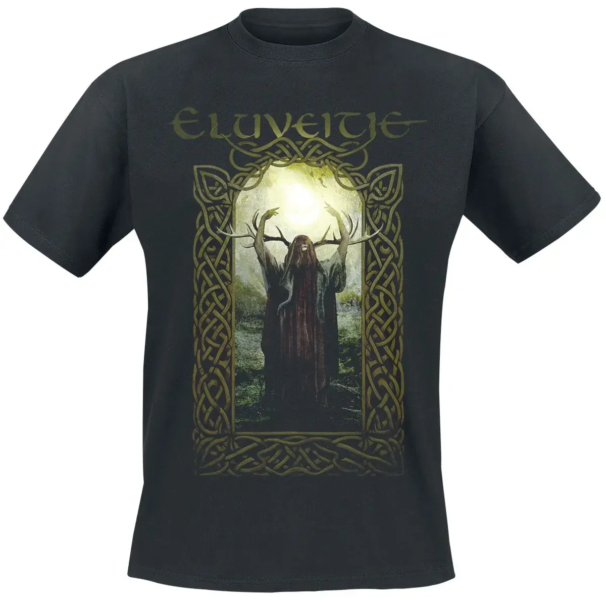Sun Eluveitie Band T-Shirt, 100 % Baumwolle, Grafik-T-Shirt für Herren und Damen, Sommer-Streetwear-Top