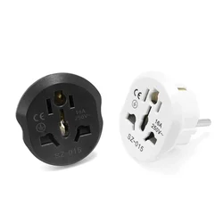 EU Plug Adapter CN AU US To EU KR Travel Adapter China Australian American To European Euro Power Aadpter AC Converter Socket