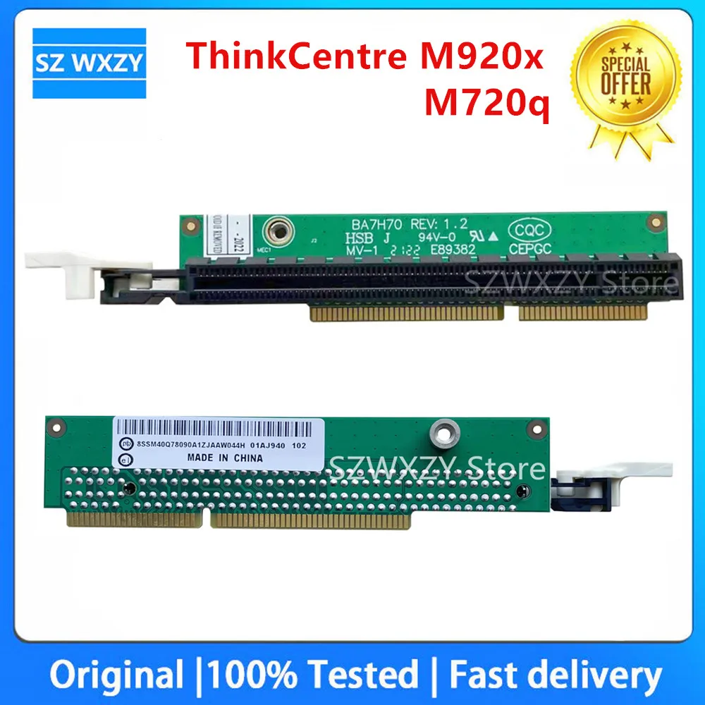 NEW Riser Card For Lenovo ThinkCentre M920x M720q ThinkStation P330 PCIE16 01AJ940 100% Tested Fast Ship