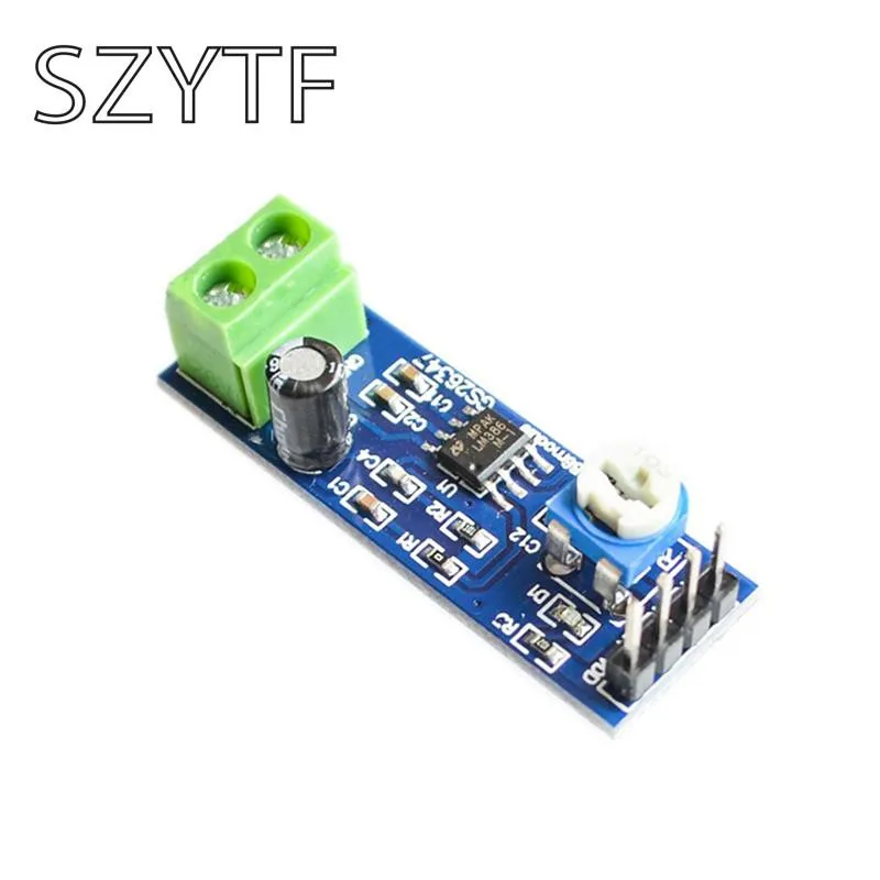 LM386 audio power amplifier module 200 times gain amplifier board mono power amplifier 5V-12V Input