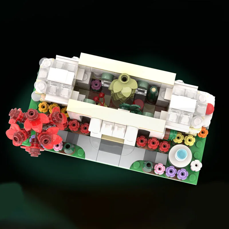 457pcs MOC Mini Botanische Tuin Diorama Educatief DIY Modulaire Bouwstenen Creatieve Assemblage Collector Speelgoed Cadeau
