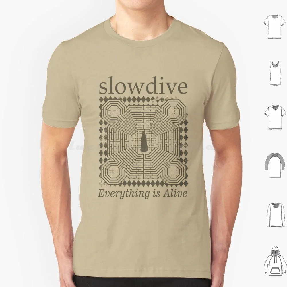 Slowdive-Everything Is Alive-Gift T Shirt Men Women Kids 6xl Slowdive Dreamy Melodies Jmc Shoegaze Scene Indie Underground