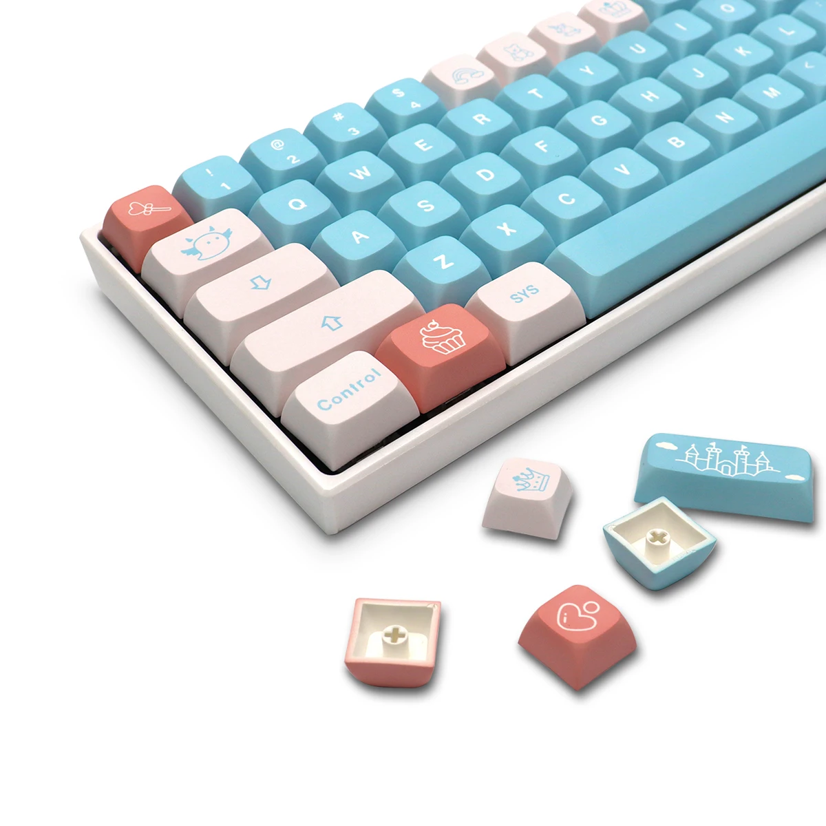 XVX XDA Profile Blue Sky PBT Plastic Keycaps 5 Side Dye-Sub DIY at ease Hot Sale Key Caps 135 Keys Mechanical Keyboard Keycap