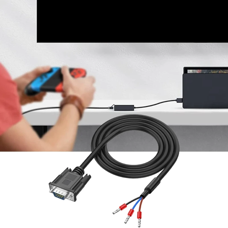 RS232 Compatible DB9s Serial Cable 9 Pin Male Connector for Stable Transmission K1KF