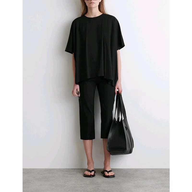 Letnia Nowość Damska Matowa Casualowa Okrągła Dekoltowa Koszulka Bez Rękawów Luźny Krój Do Pracy Jednolity Kolor Pol...