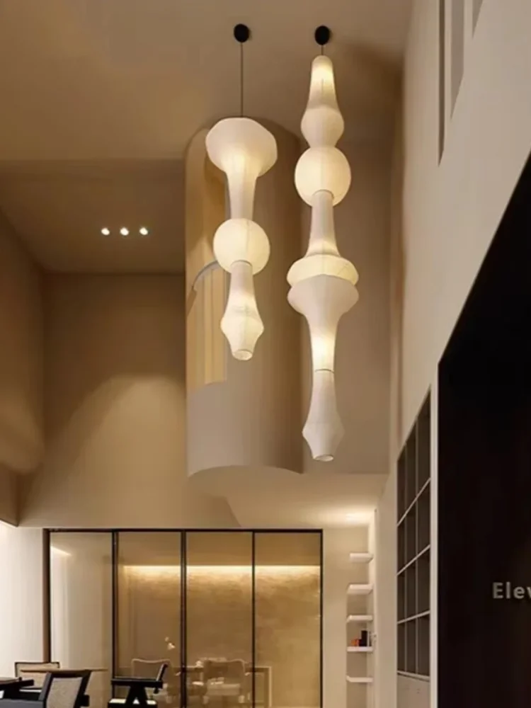 Lampu gantung kertas beras Jepang LED E27 Wabi sabi lampu gantung modern lampu gantung rumah sofa ruang tamu