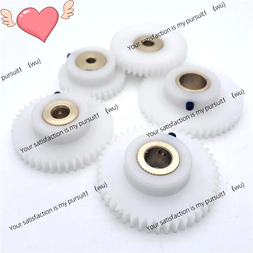 Suitable for 0.8M plastic nylon POM spur gear with copper sleeve 34/35/36/38/40/41/42/43/44/45/46/47/48 teeth 4/5/6/8/10MM hole