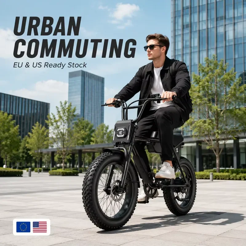 STROVAN US EU Brazil Stock V20 30-80km Long Range Electric Bike with Mechanical Disc Brakes OEM ODM Bulk Order for