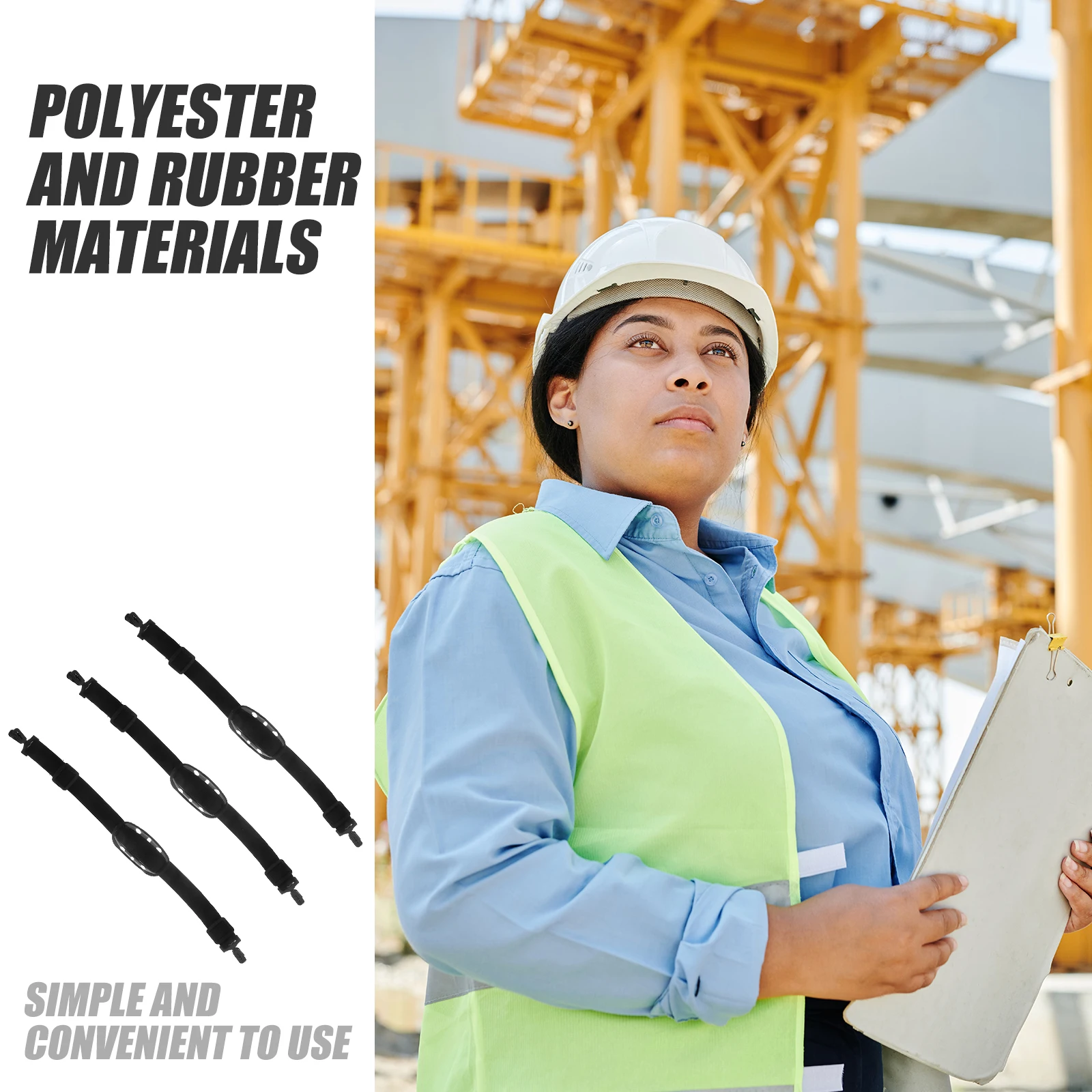 3 قطع من أشرطة الذقن الآمنة القابلة للتعديل، حزام الذقن الصلب، حماية بديلة متينة، حزام قابل للتعديل #1