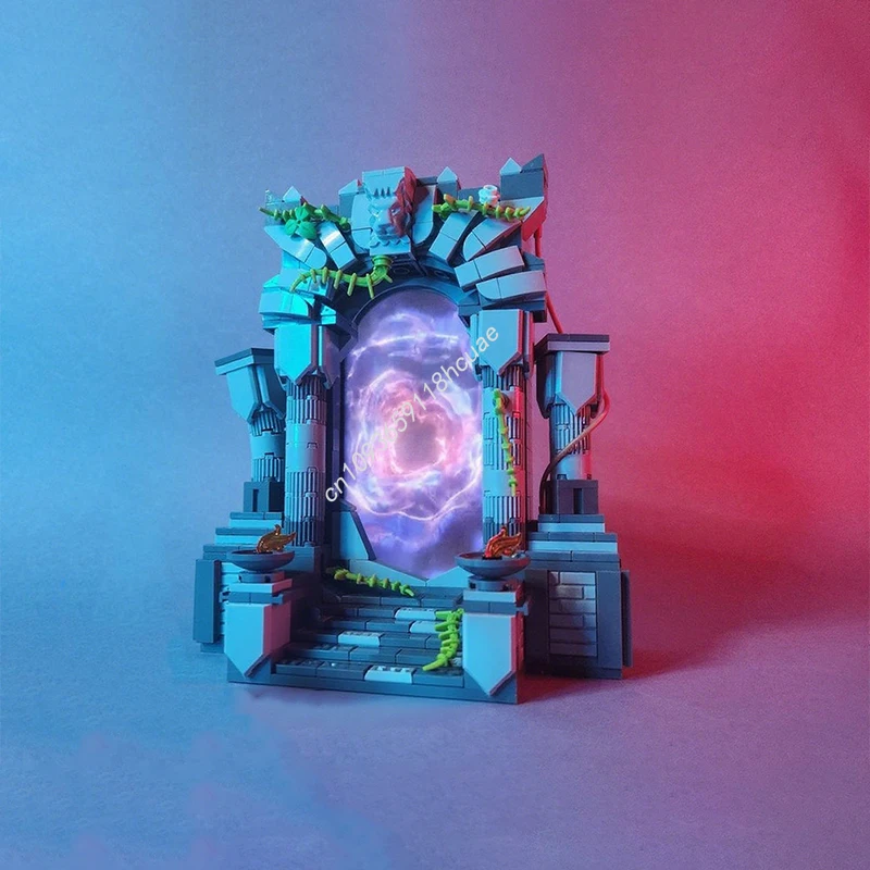 

491 шт. MOC Forgotten Portal Castle, строительные блоки, рождественский подарок, учебные пособия для класса, когнитивное развитие, сделай сам