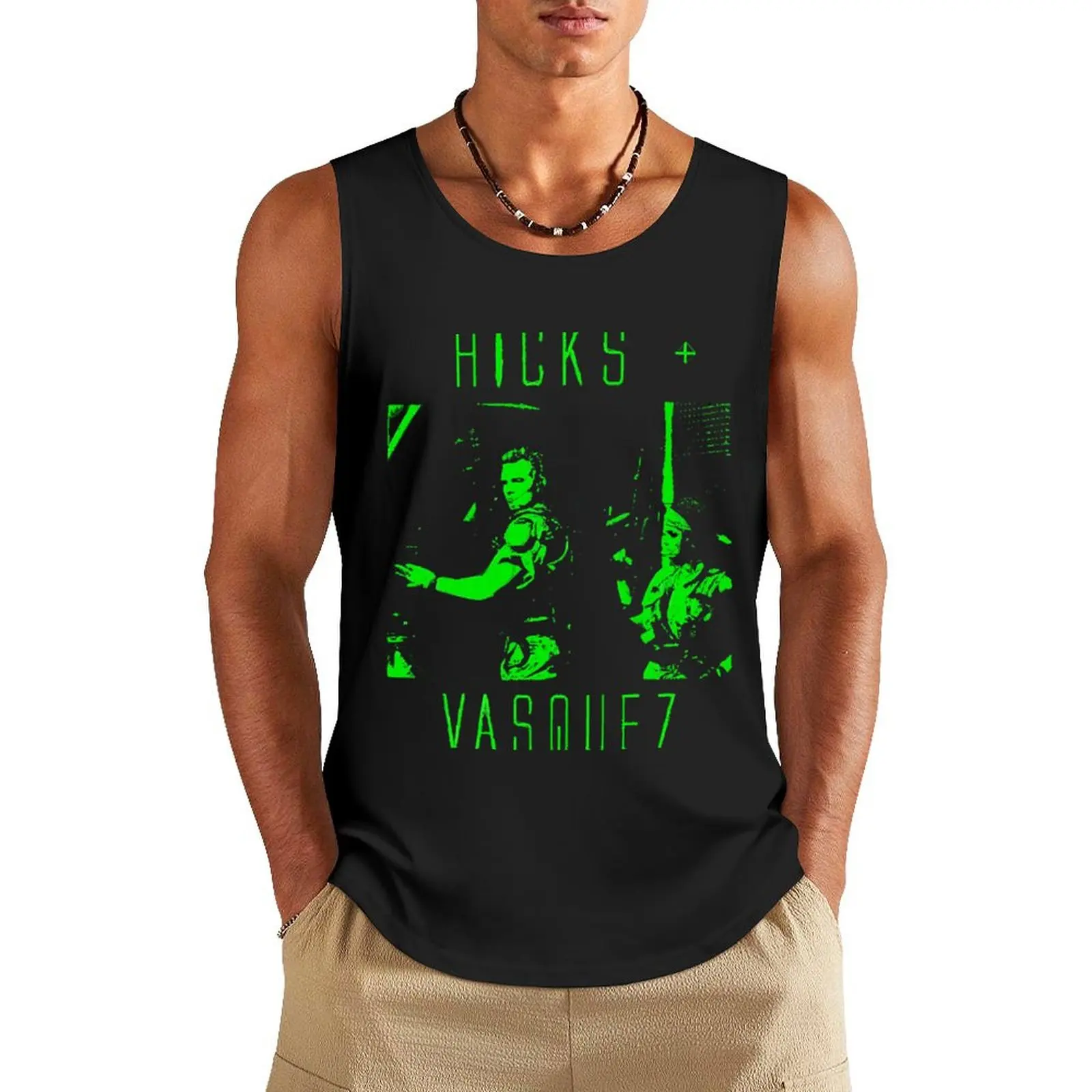 

Hicks and Vasquez Aliens Tank Top Gym clothes t-shirts man singlet for men