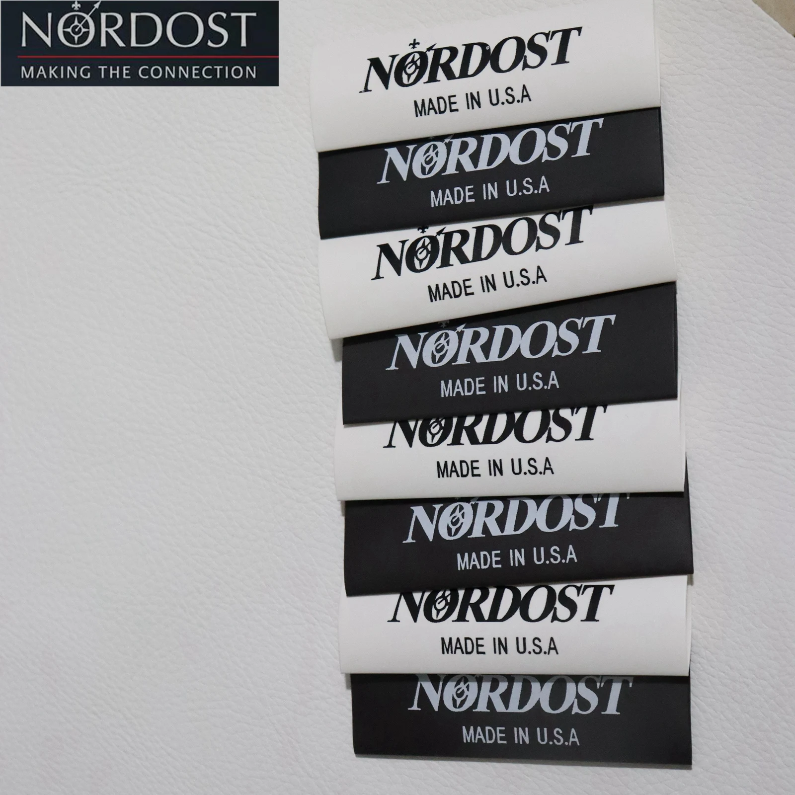 20個 8-16mm NORDOST ブランドロゴ 方向標識 厚手 高品質 絶縁 熱収縮チューブ オーディオ DIY 必須 ケーブルチューブ