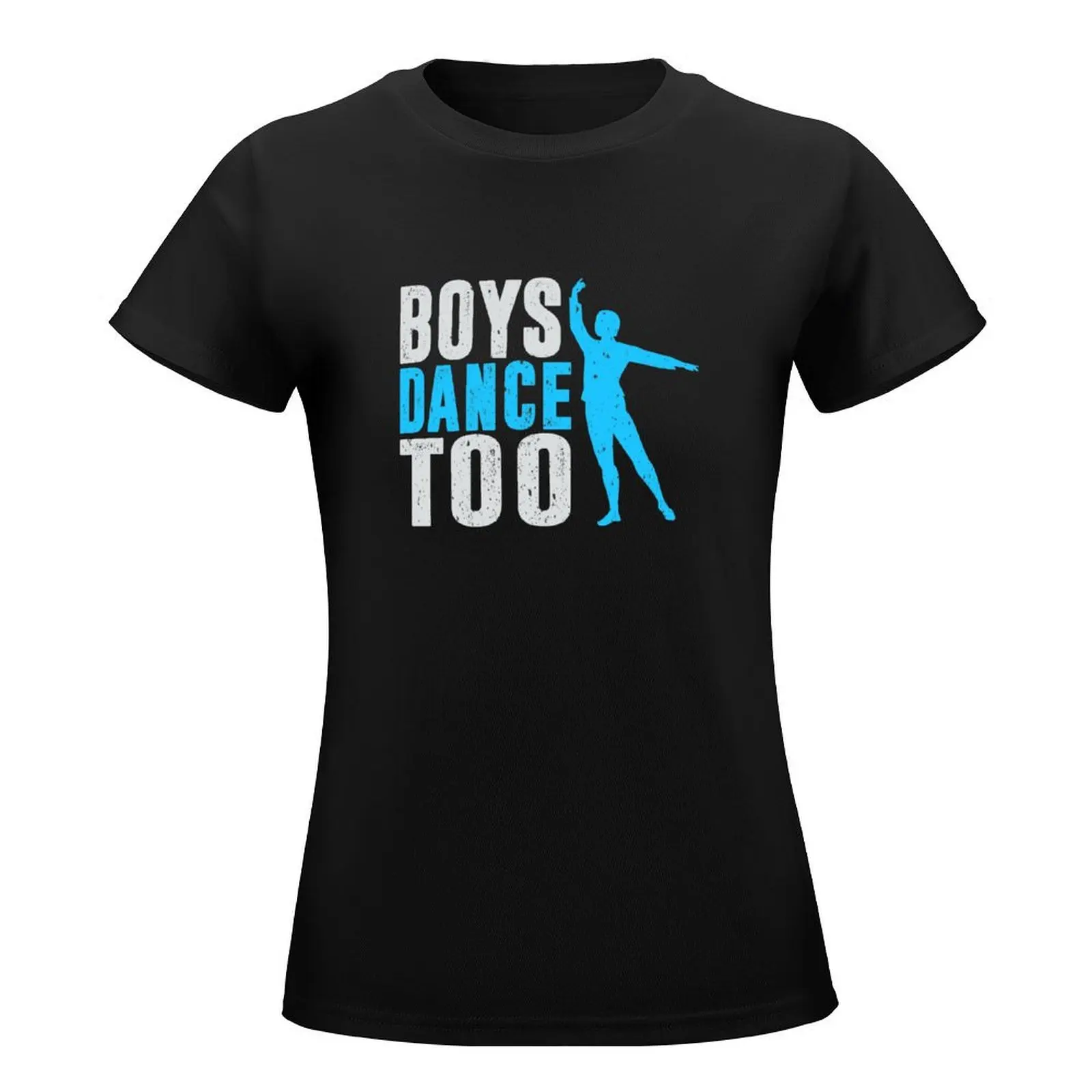 Distressed Retro Vintage Male Ballet Dancer T-Shirt funny summer tops t shirt for Women