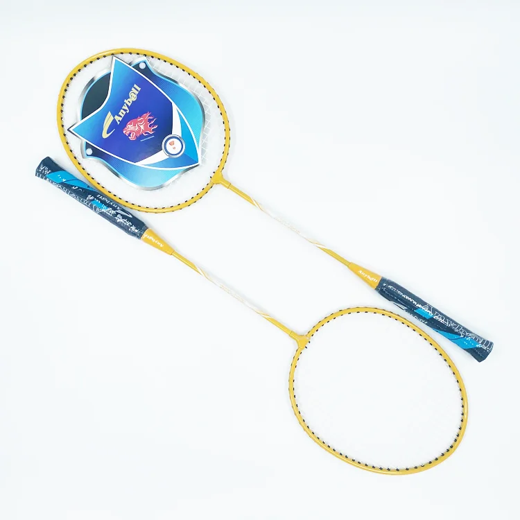 

Дешевые стальные сплавы, 1 пара ракеток для бадминтона, ракетки для бадминтона с сумкой для переноски, спорт в помещении и на открытом воздухе, спорт для взрослых