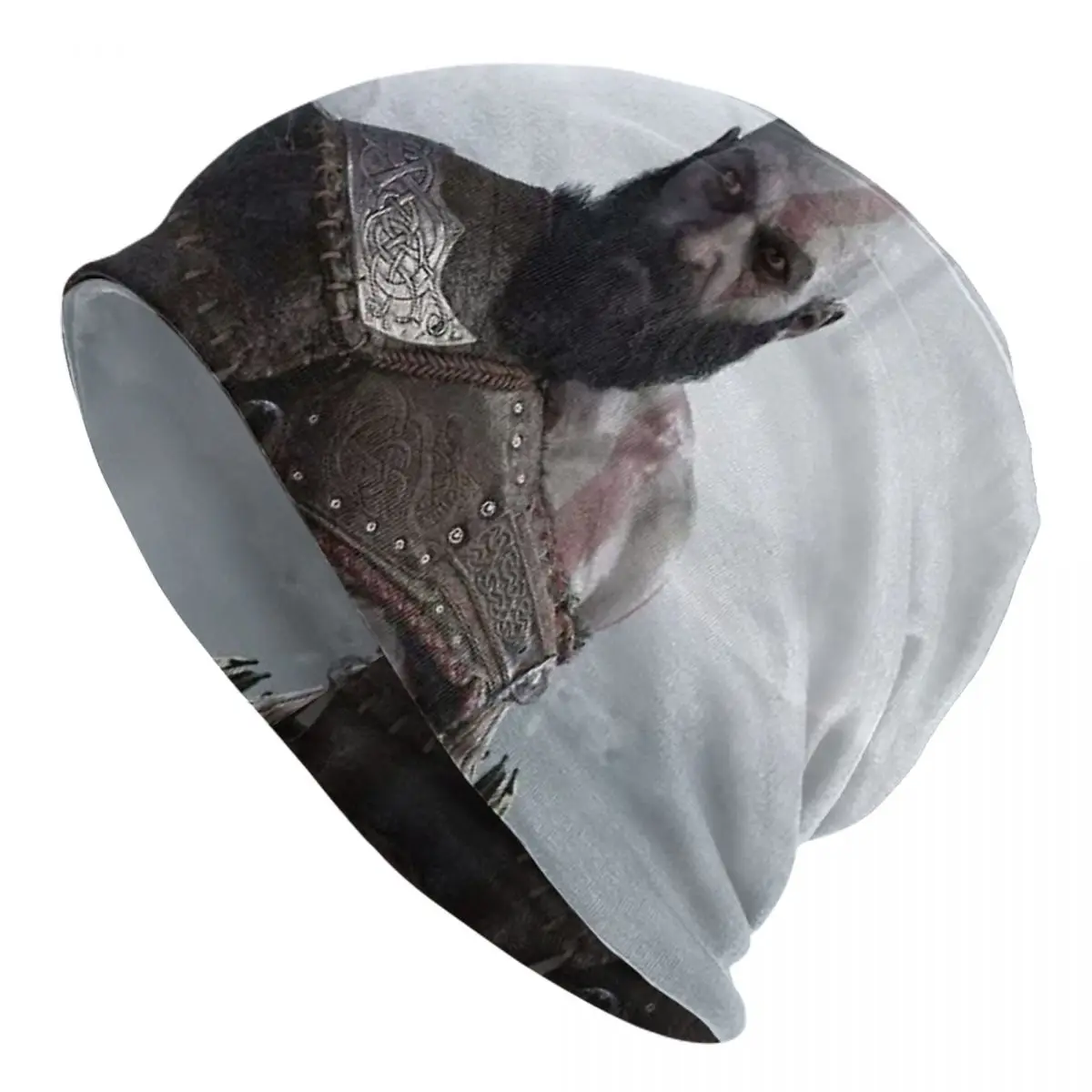 

Skull Kratos God Of War Men Women Adult Beanies Caps Knitting Bonnet Hat Warm Hip Hop Autumn Winter Outdoor Skullies Hats