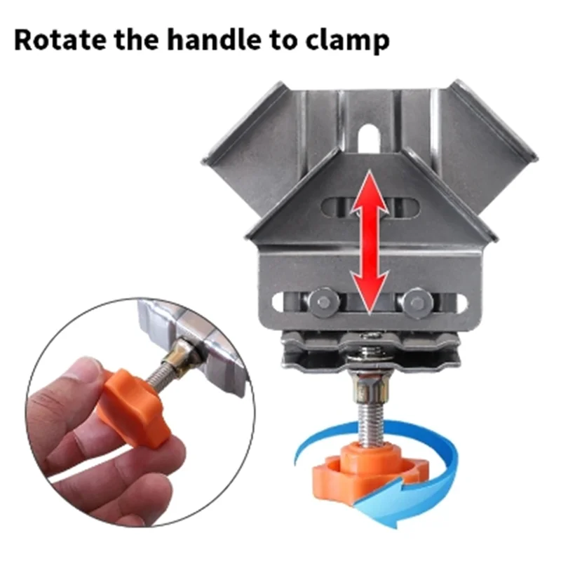 90 Degree Right Angle Clamp Open Type Woodworking Right Angle Splicing Quick Clamp Carpenter Positioning Square Clamps DIY Tool