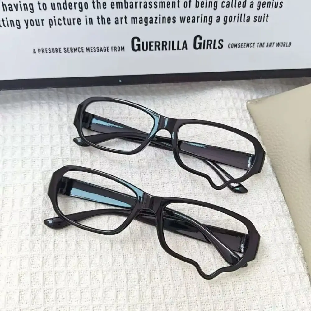 No Lenses Anime Tears Glasses Frame Y2K Aesthetic Black Frame Dripping Tears Glasses Kawaii Style Unisex Eyeglass Frame