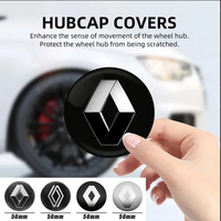 4Pcs 56mm 60mm 65mm Car Emblem Wheel Center Hub Cap Sticker Badge Accessory For Renault Kangoo Koleos Modus Kadjar Captur Megane
