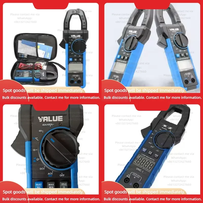 VMC-1Digital Clamp Multimeters Tools Smart Multimeter Counts Amp Voltage Tester