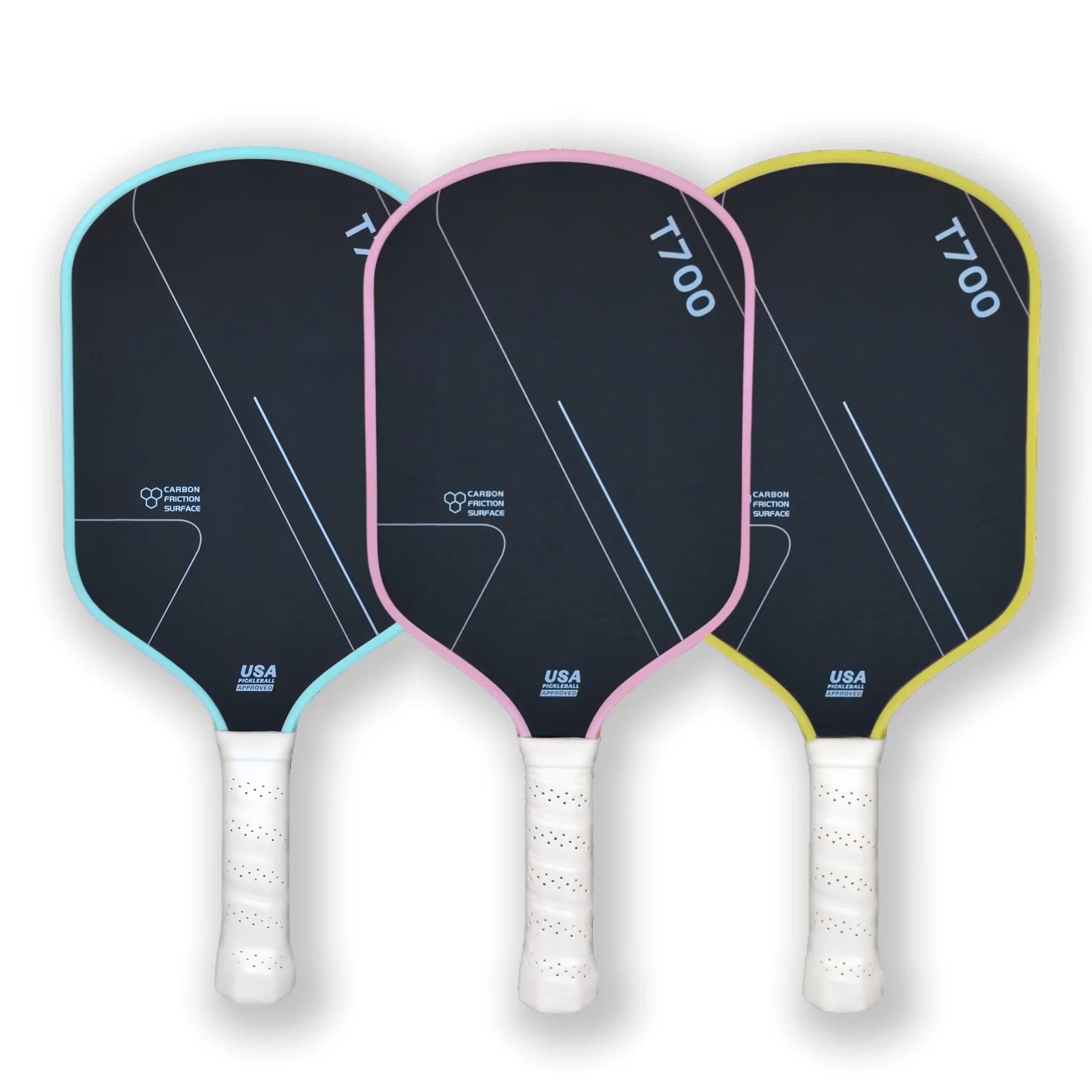 New Arrival T700 Carbon Fiber Pickleball Paddle for Adults 16mm Raw Carbon Surface PP Honeycomb Core High Quality Children