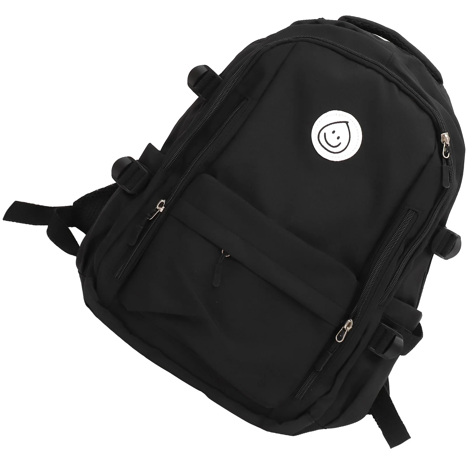 1Pcs Student Backpack Large Capacity Nylon Schoolbag Double Side Pockets Organizer Bag Outdoor Storage Bag for Books Stationery