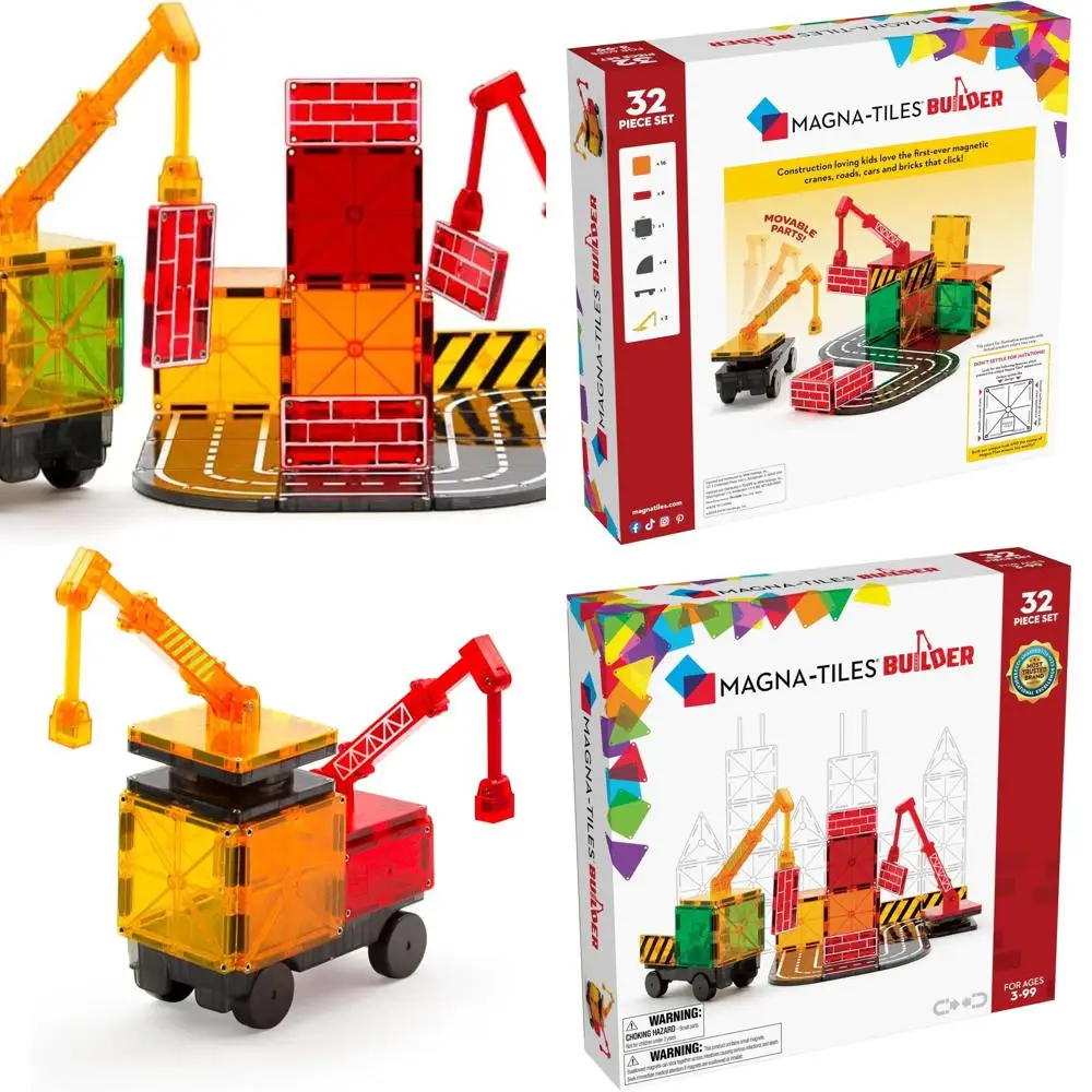 

Original MAGNA-TILES 32-Piece Magnetic Building Set for Creative Construction