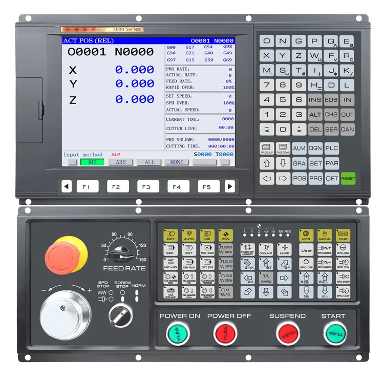 

CNC control 3 Axis CNC milling controller Panel Factory Direct ATC CNC controller kit