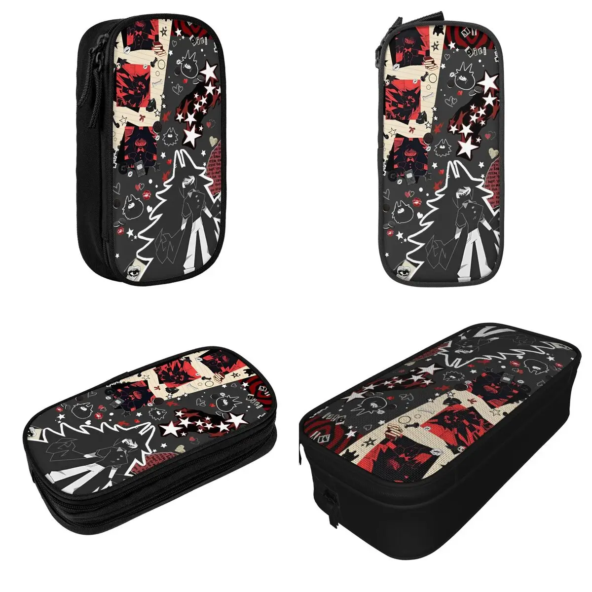 Anime Cartoon Miss Circle Pencil Case Fundamental Paper Education Pen Holder Bag Student Big Capacity School Pencilcases
