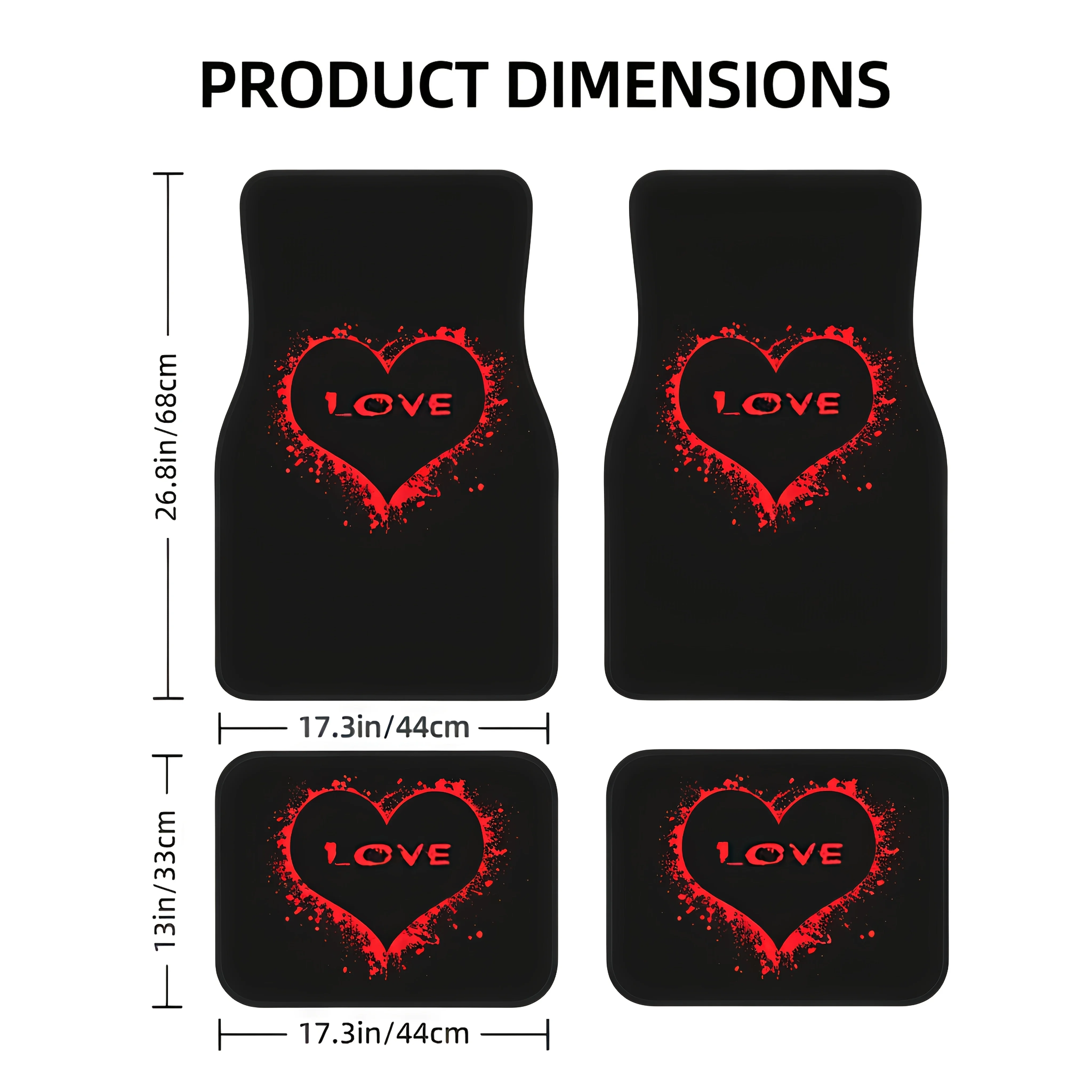 Tapis de sol de voiture 4 pièc - Interior Design Elements avis et prix