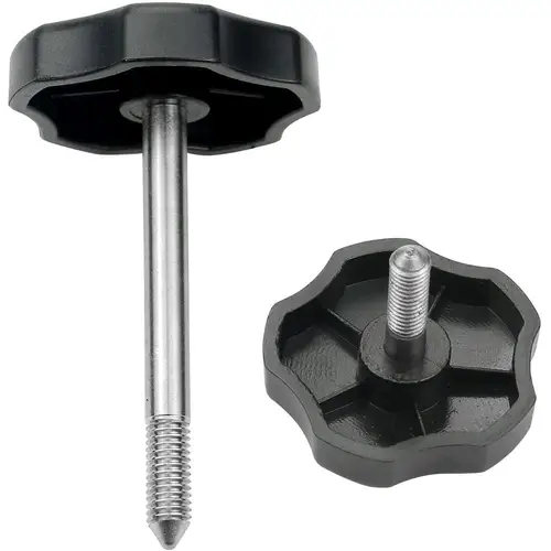 Imagen 2 del producto Perilla de puerta de marco de ventana superior suave, Juego de pernos largos/cortos con pasador, perilla envolvente, Compatible con Jeep Wrangler JK 4, 2007-2018, 6 piezas