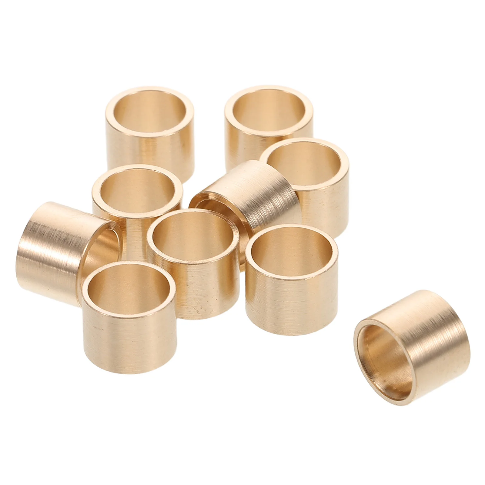 

10pcs Pool Cue Ferrules 10Mm Copper Billiard Accessories Replacement Parts For Pool Stick Repair Tool Billiards Maintenance Kit