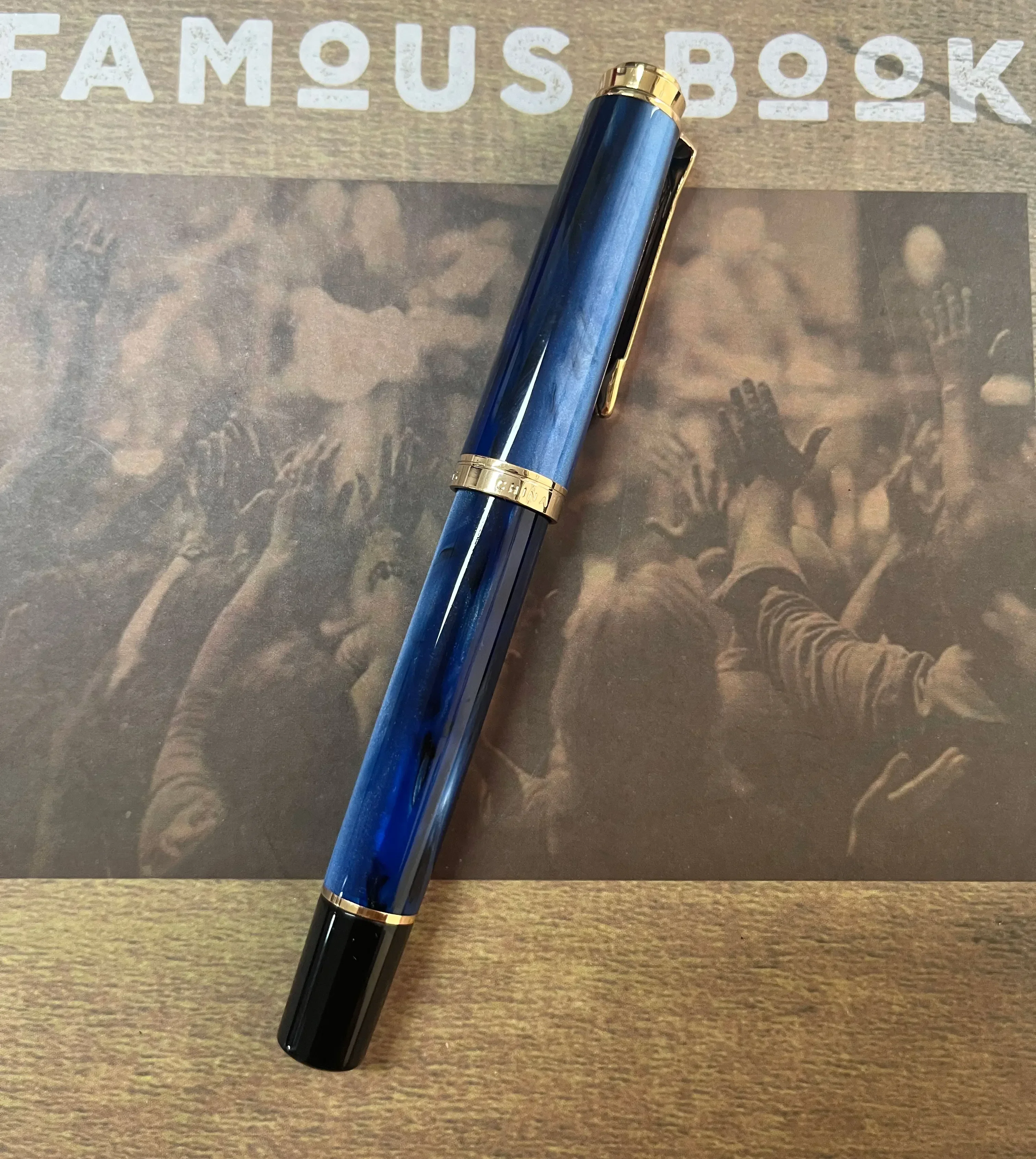 Bock Nib Admok M800 Piston Fountain Pen Acrylic Gold/Silver Blade F/M/EF 0.5mm Nib Ink Pen Business Writing Office Supplies Gift — zdjęcie produktu 5