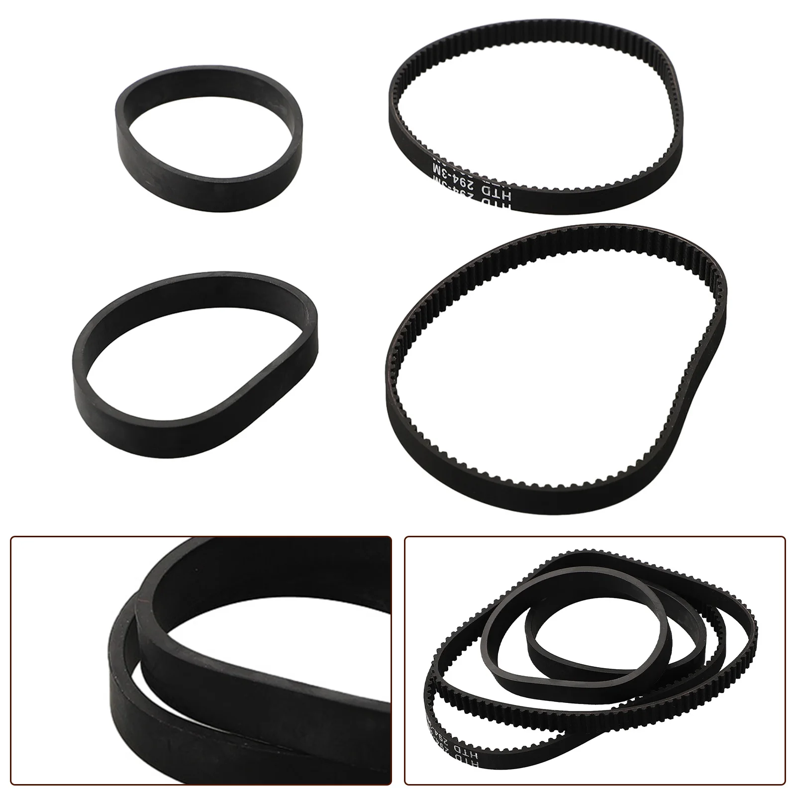 Features Belt Fitment Flexible Reliable Replacement Belts Soft Front Brushroll Compatible Part Reliable Rubber