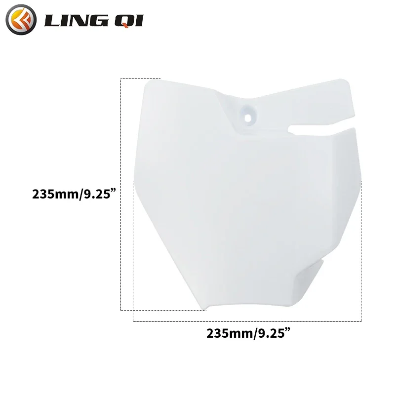 LINGQI RACING Motorcycle KT 65 Front Number Plate Plastic Dust Fender Cover For KT65 Motocross Dirt Pit Bike Accessories