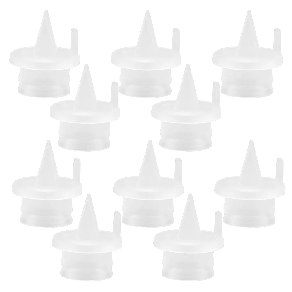 

10 шт., аксессуары для молокоотсоса, силиконовые клапаны с обратным потоком для ручного электрического насоса, безопасный сбор молока