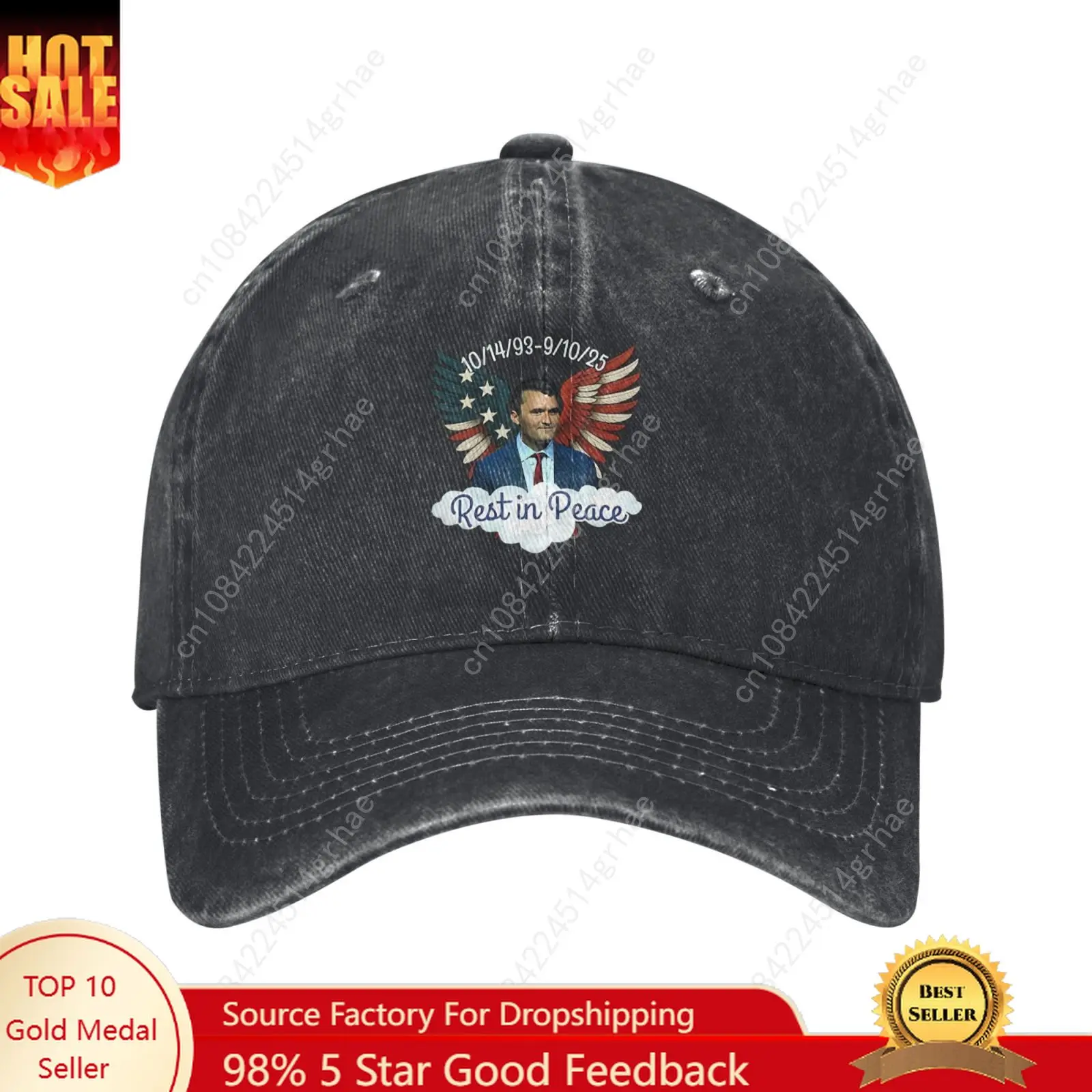 

True Patriot Charlie Kirk Print Hats Mens Womens Sports Baseball Hat Tailor-made DIY Caps Personalized Text Cowboy Trucker Cap