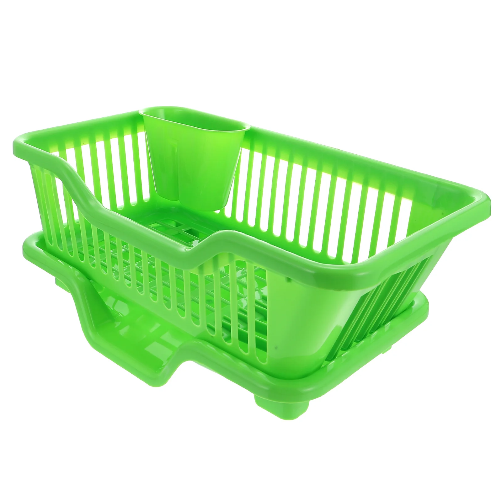 

Dish Drainer Large Capacity Kitchen Storage Shelf ABS Plastic Draining Rack for Tableware Utensils Dishes Bowls Plates