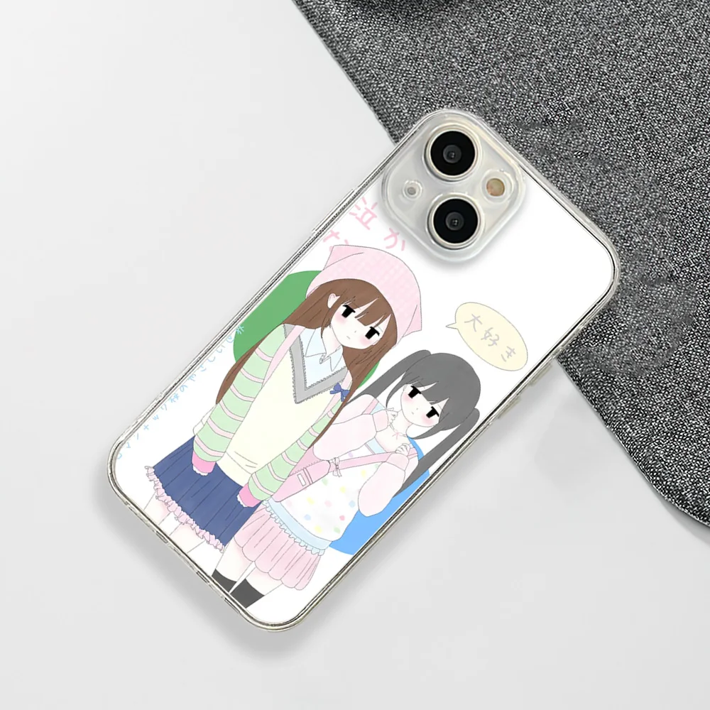 SEIRASSIM japanese anime girl Phone Case For IPhone 15 14 13 12 11 Transparent Magnetic Suction Cover