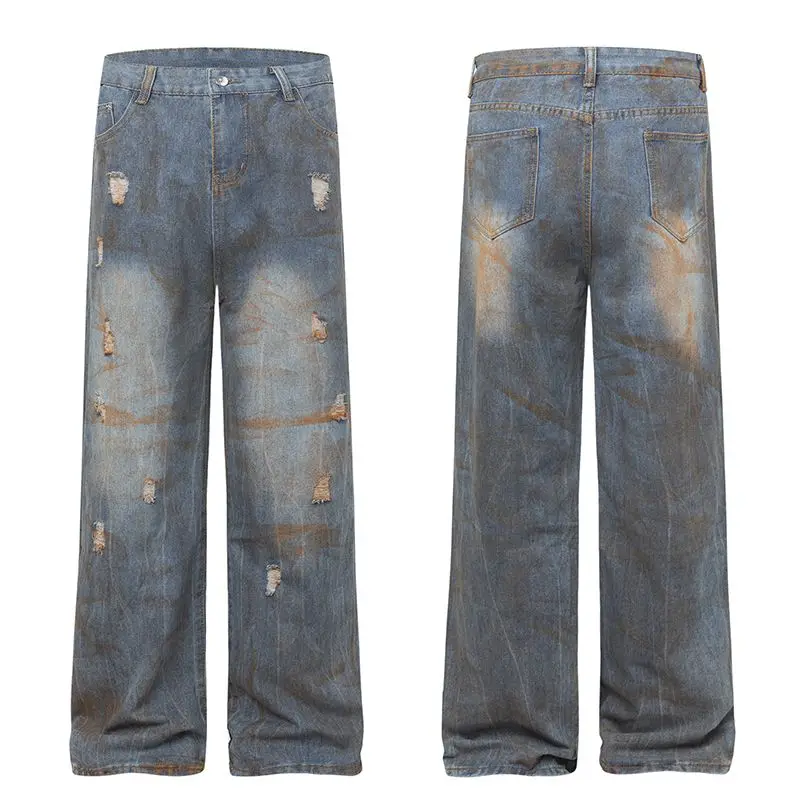 

Мужские и женские летние винтажные джинсы из выстиранного денима: свободные, прямые, узкие, широкие, длинные брюки в пол