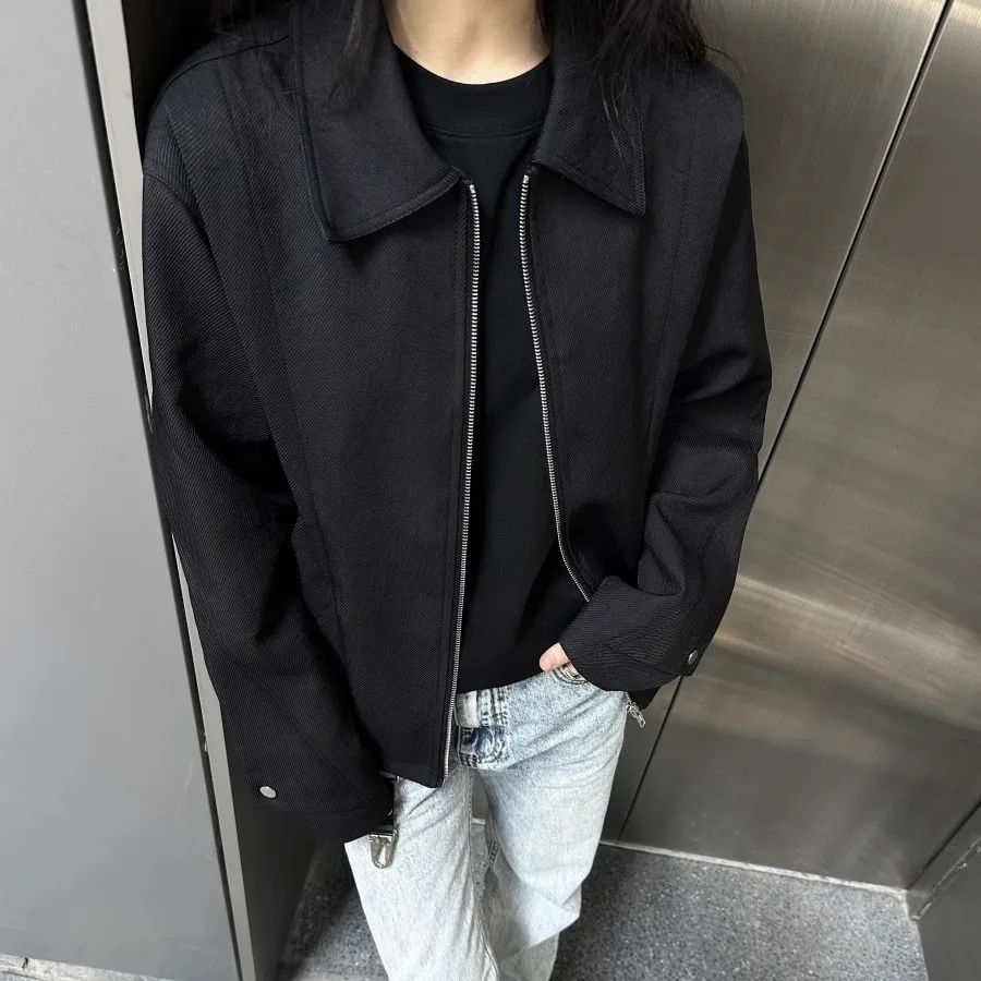 

RTIMFD Мужское пальто с воротником-молнией Jaet Cleanfit ort Wide Practice весна-лето Верхнее пальто свободного покроя из полиэфирного волокна Long Sve