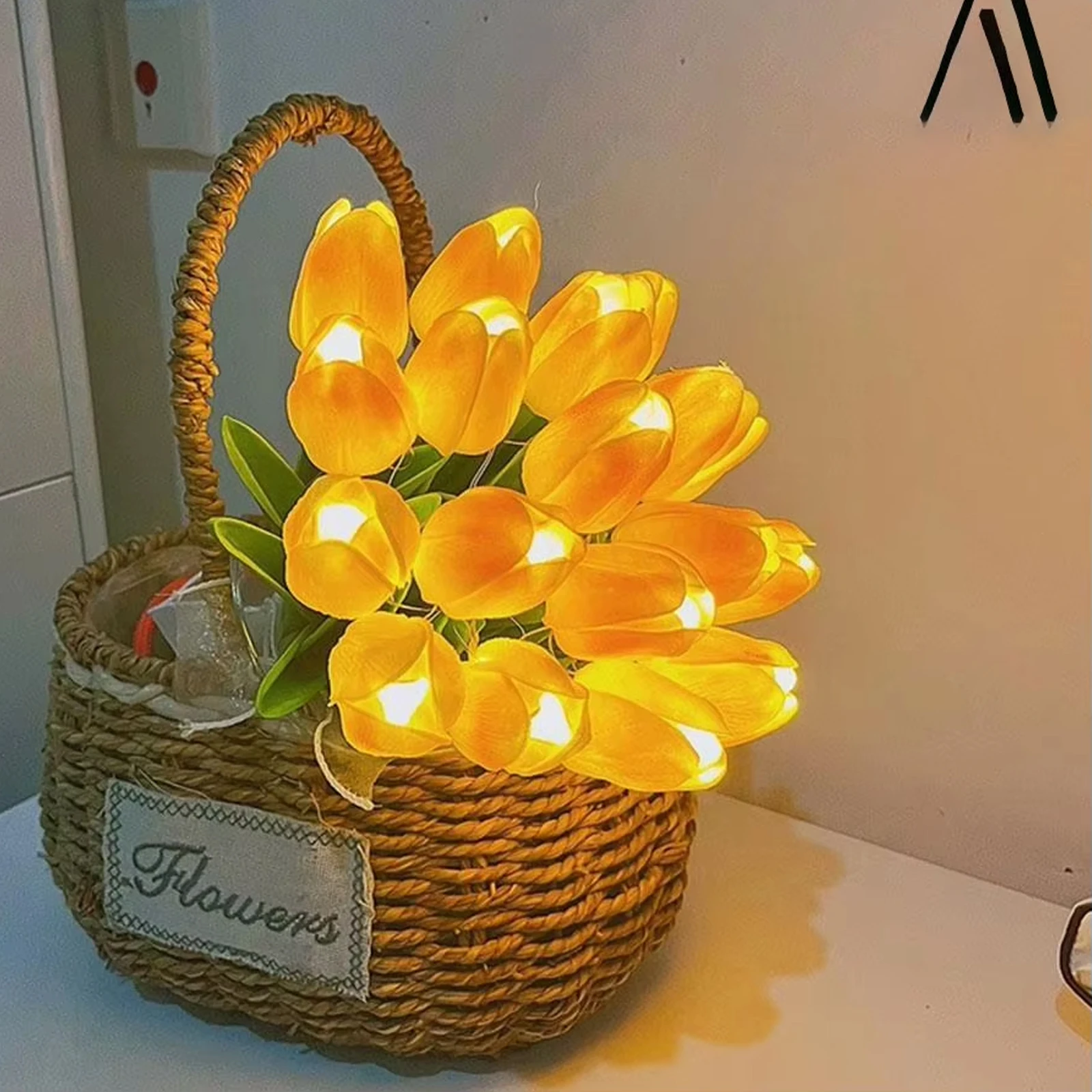 Tulip Simulation Flower Luminous LED Tulip Bouquet Tulip Night Lamp Christmas Gift Valentine\'s Day Flower Home Decor