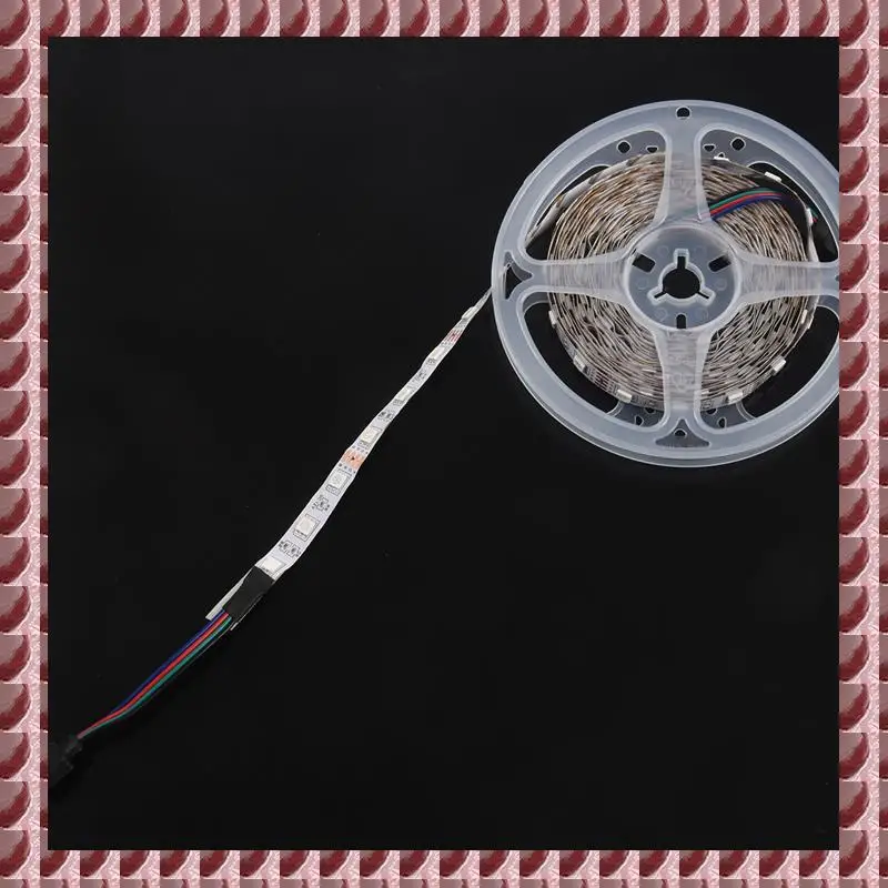 A95G 6 Pcs 5M RGB 300 5050 LED Flexible Light Strip Non-Waterproof DC12V