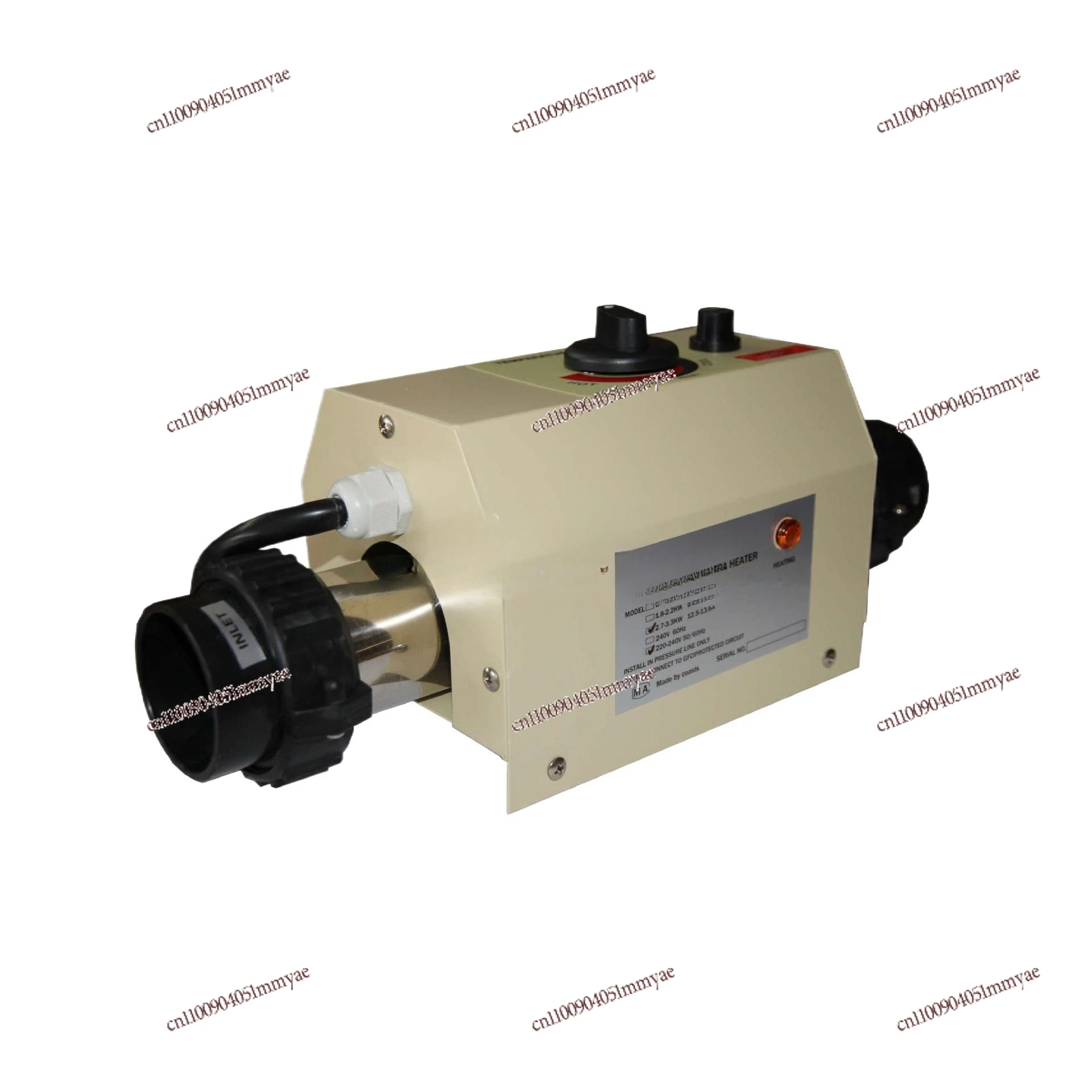 Swimming Pool Automatic Constant Temperature Electric Heater Jacuzzi 3KW Low Power Constant Temperature Heater Equipment