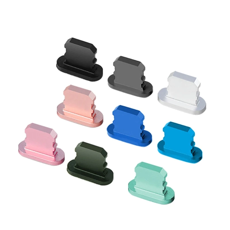 Metal Anti Dust Plug Dust Plugs Protectors for iphone 11/11 Easy to Insert and Remove Sleek Durable H8WD